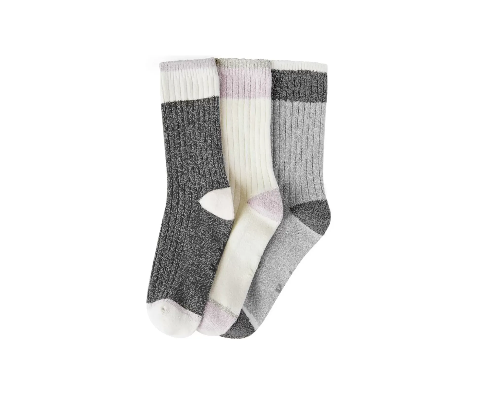 3 Pk Crew Boot Socks