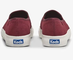Double Decker Emboss Suede Slip On Sneaker