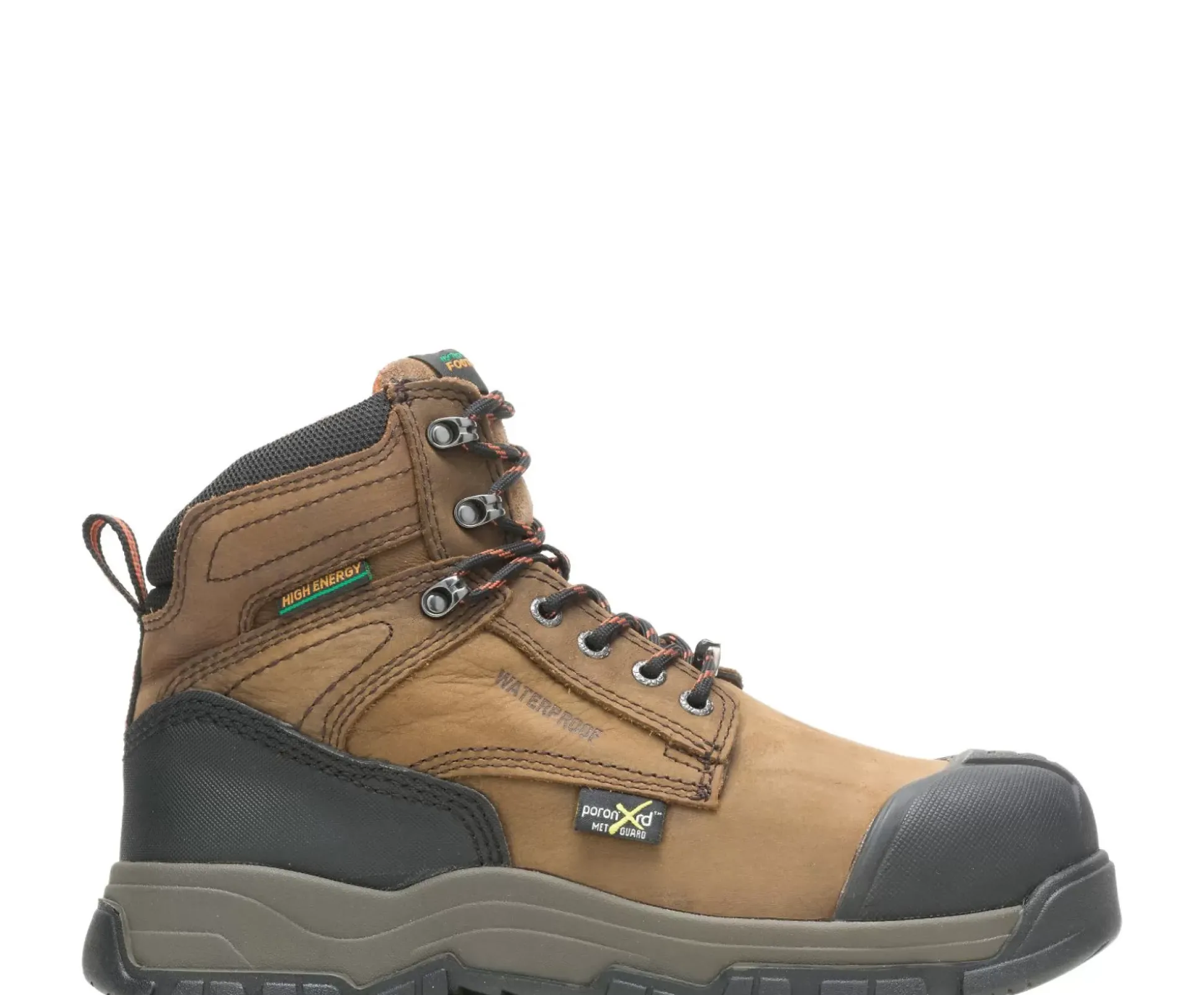 Footrests® High Energy Waterproof Metatarsal Guard Puncture Resistant Composite Toe 6" Work Boot