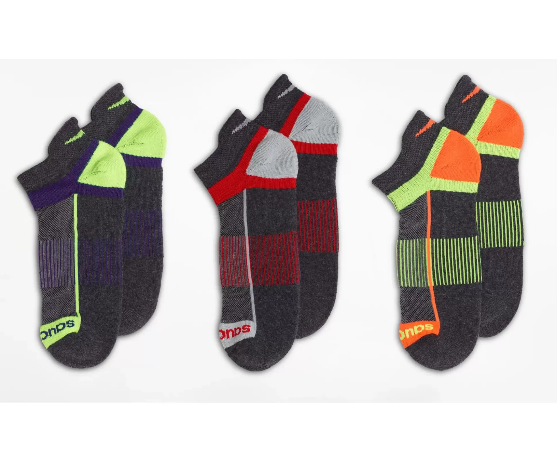 Inferno No Show Tab 3-Pack Socks