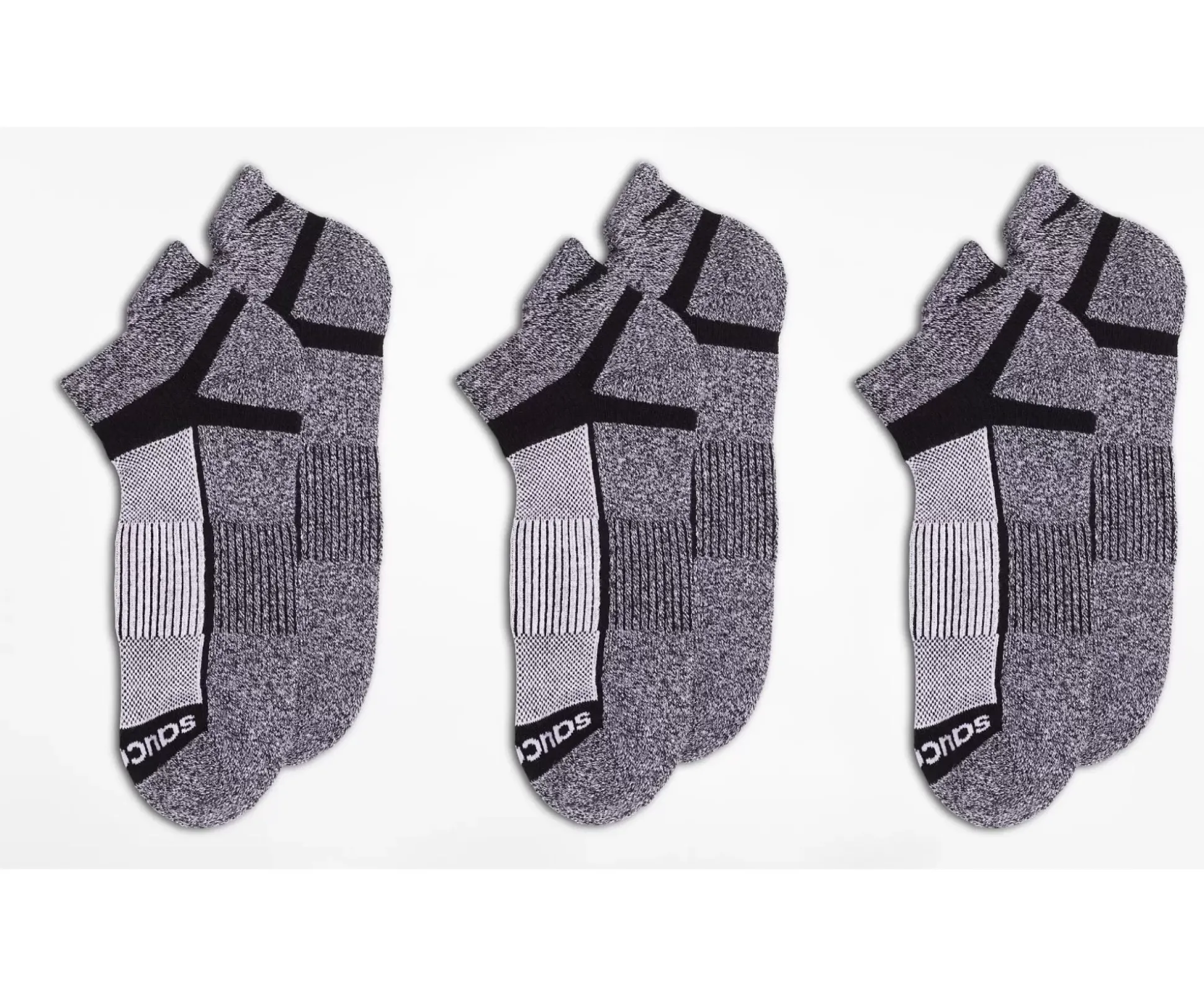 Inferno No Show Tab 3-Pack Socks
